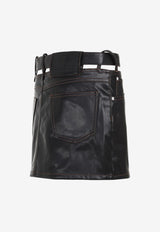 Faux Leather Mini Skirt