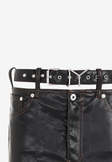 Faux Leather Mini Skirt