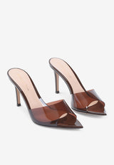 Elle 85 Leather and PVC Mules