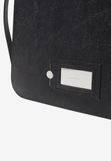 Platt Shoulder Bag in Cracked Leather