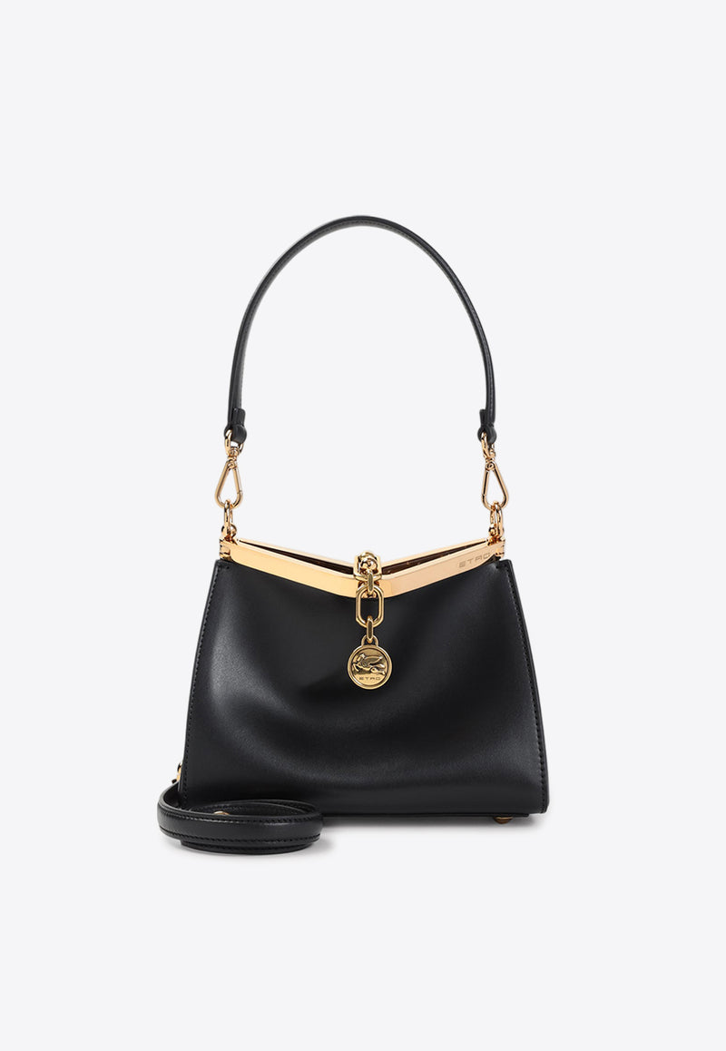 Small Vela Calf Leather Shoulder Bag