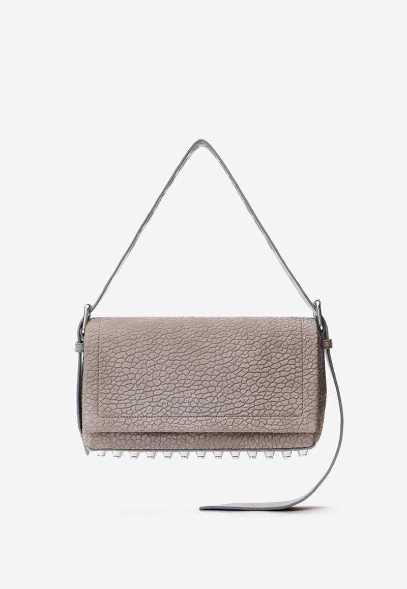 Alexander Wang, HNKW, SS25, Women, Bags, Crossbody Bags, Shoulder Bags Medium Ricco Nubuck Leather Crossbody Bag Gray 20125K22LGREY