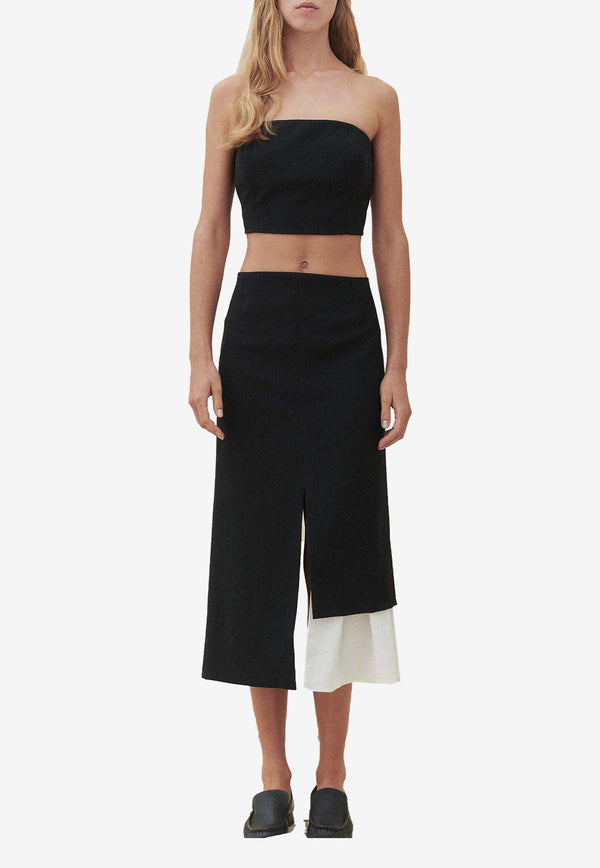 The Garment Treviso Layered Midi Skirt Black 20239BLACK