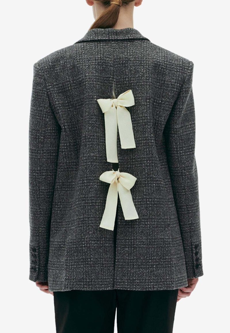 The Garment Brad Checked Blazer 20575DARK GREY/FLINT