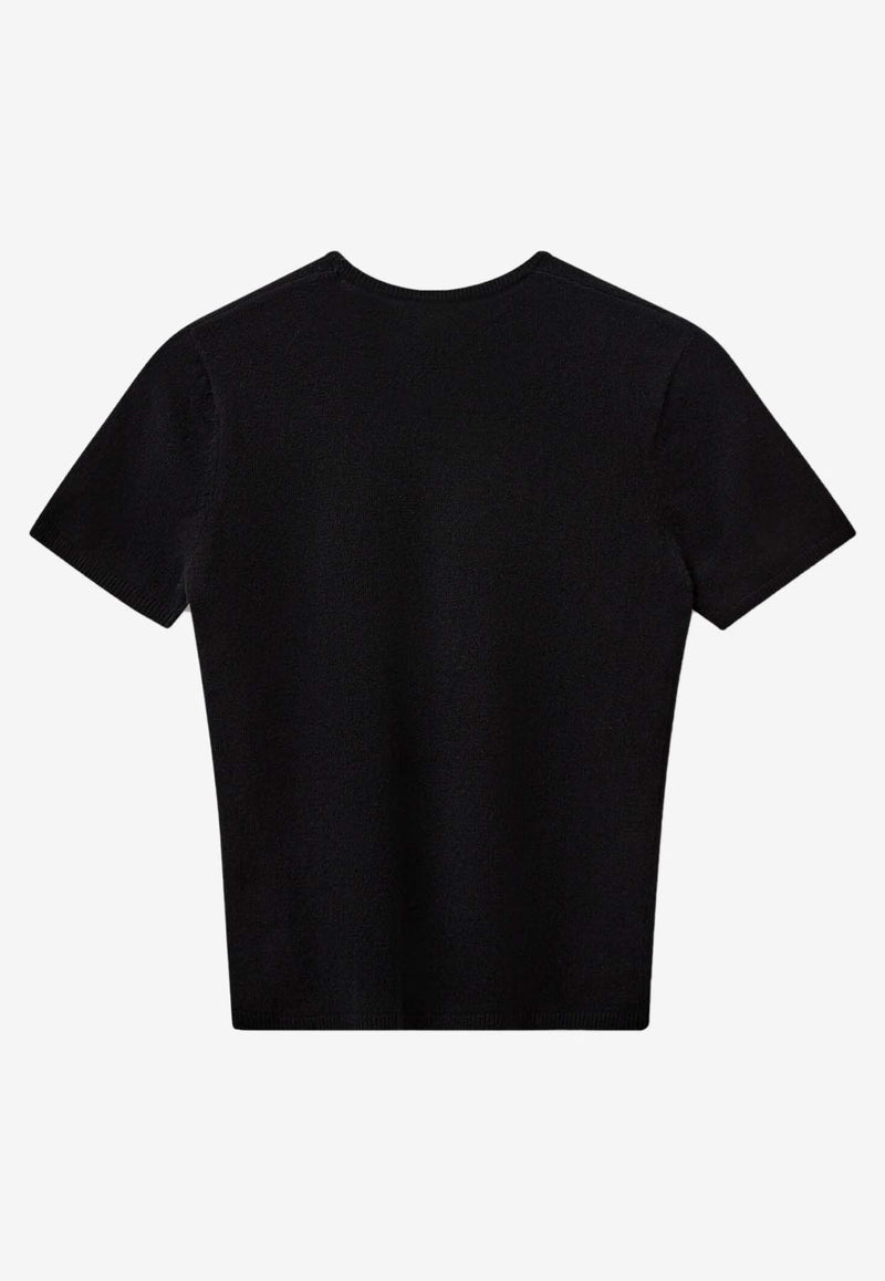 The Garment Como Knit Crewneck T-shirt Black 20602BLACK