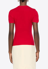 The Garment Como Knitted Top Red 20602RED