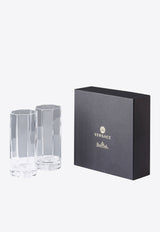 Versace Home Collection Medusa Lumière Highball Glasses Gift Set - Set of 2 Transparent 20665-110835-48874