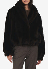 The Garment Dixie Oversized Faux Fur Coat Brown 20765BROWN