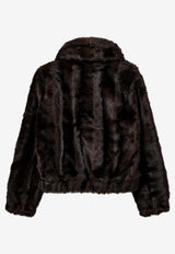 The Garment Dixie Oversized Faux Fur Coat Brown 20765BROWN