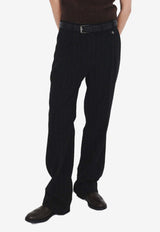 The Garment Richard Striped Pants Black 20770BLACK