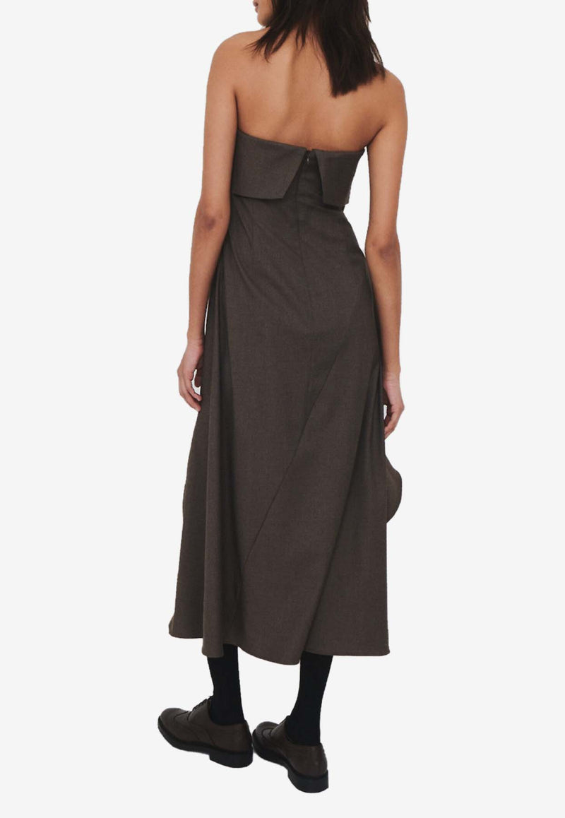 The Garment Douglas Midi Dress Brown 20825BROWN