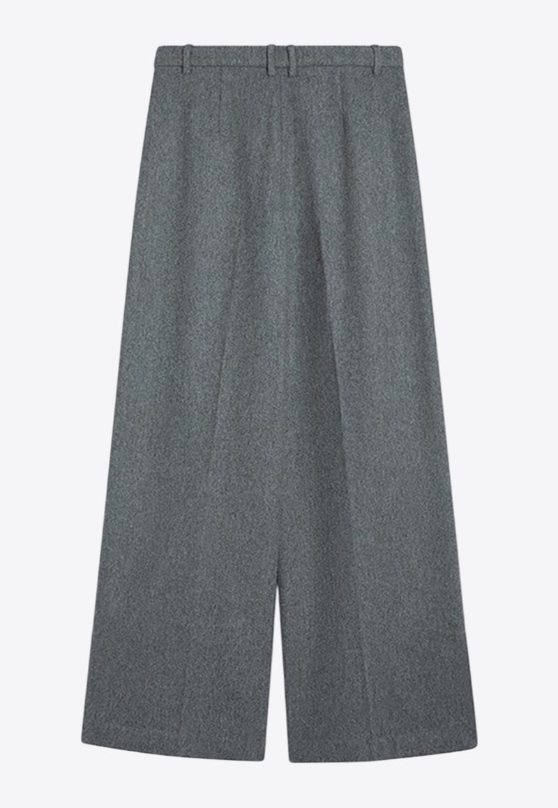 The Garment Mille Wool-Blend Wide-Leg Pants Gray 20899WO/P_THEGA-921