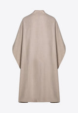 The Garment Wool-Blend Crewneck Poncho Beige 20900WO/P_THEGA-004