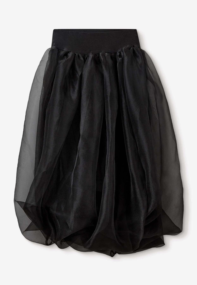 The Garment Beatrice Chiffon Midi Skirt Black 20947BLACK