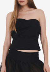 The Garment Cyprus Strapless Top Black 20950BLACK