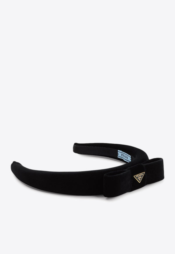 Triangle Logo Velvet Headband