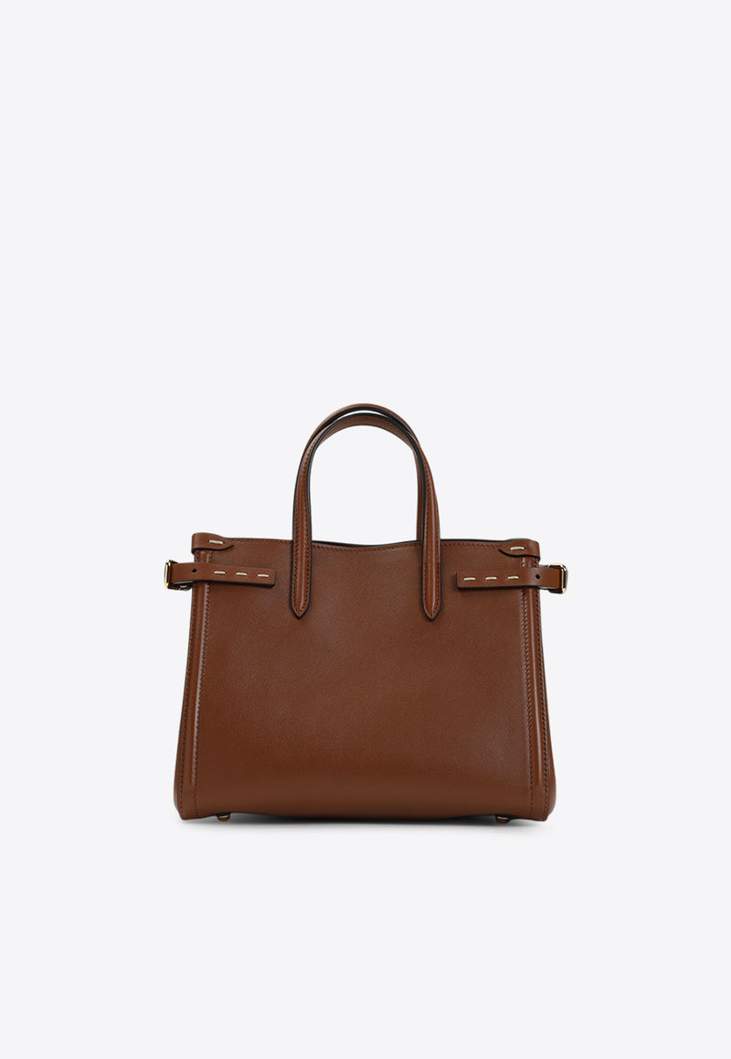 Small Antibes Leather Tote Bag