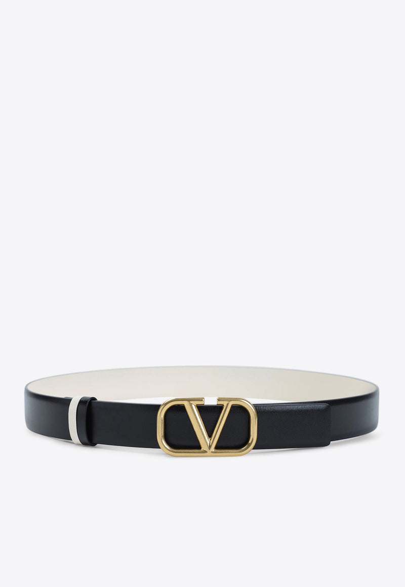 VLogo Reversible Leather Belt