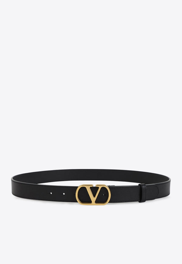 VLogo Leather Belt