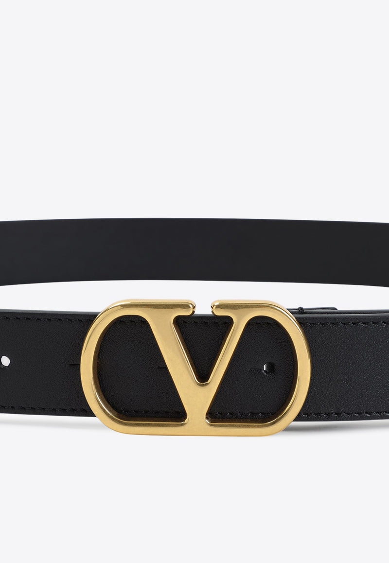 VLogo Leather Belt