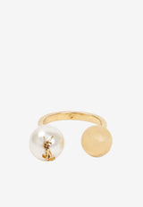 Cassandre Pearl and Ball Ring