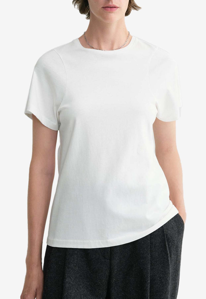 Toteme Curved Seam T-shirt White 211-439-770WHITE