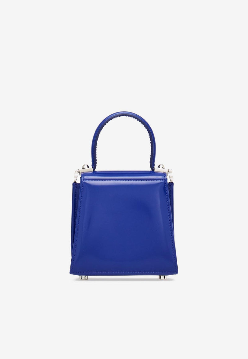 Salvatore Ferragamo Micro Iconic Top Handle Bag in Calf Leather 213972 TH MICRO 763065 LAPIS Blue