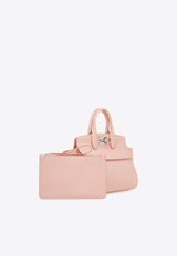 Salvatore Ferragamo Small Studio Soft Top Handle Bag in Calfskin 214493 S T SOFT S 769177 NYLUND PINK