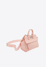 Salvatore Ferragamo Small Studio Soft Top Handle Bag in Calfskin 214493 S T SOFT S 769177 NYLUND PINK