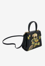 Salvatore Ferragamo Small Iconic Heritage-Print Top Handle Bag 214967 TOP HANDLE S 769967 ST G NERO