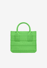 Salvatore Ferragamo Small Logo Tote Bag 214988 TOTE S BEACH 765806 LIME Green