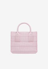 Salvatore Ferragamo Small Logo Tote Bag 214988 TOTE S BEACH 765808 BUBBLE GUM Pink