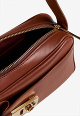 Salvatore Ferragamo Archive Gancini Calf Leather Camera Bag Cognac 216292 ARCHIVE CC 774675 NEW COGNAC