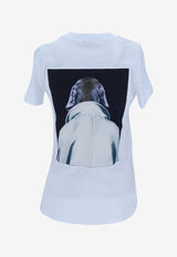 Max Mara Cipria Graphic Print T-shirt White  21946071600_000_013