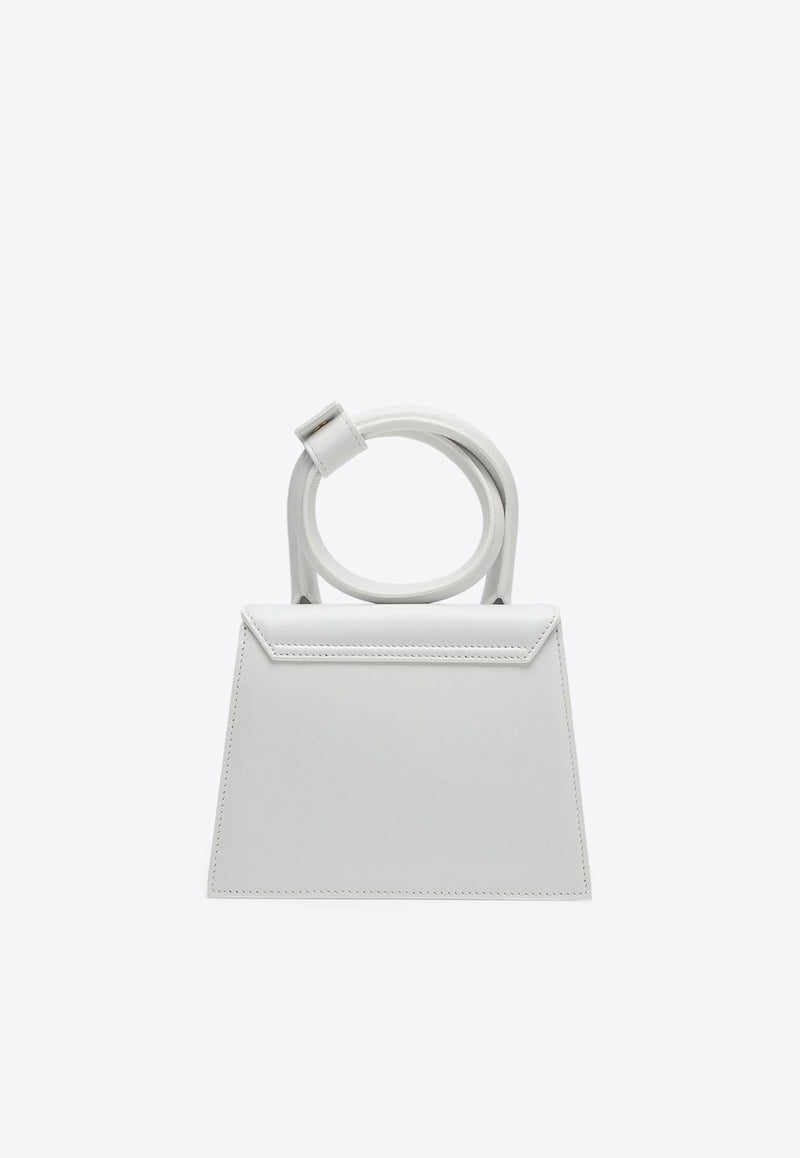 Jacquemus Le Chiquito Noeud Leather Top Handle Bag White 21H213BA0053000/P_JACQM-100