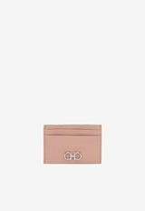 Salvatore Ferragamo Gancini Hammered Leather Cardholder Pink 220007 201 774992 ROSE