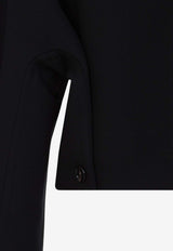 Cropped Jacket with Detachable Intrecciato Collar