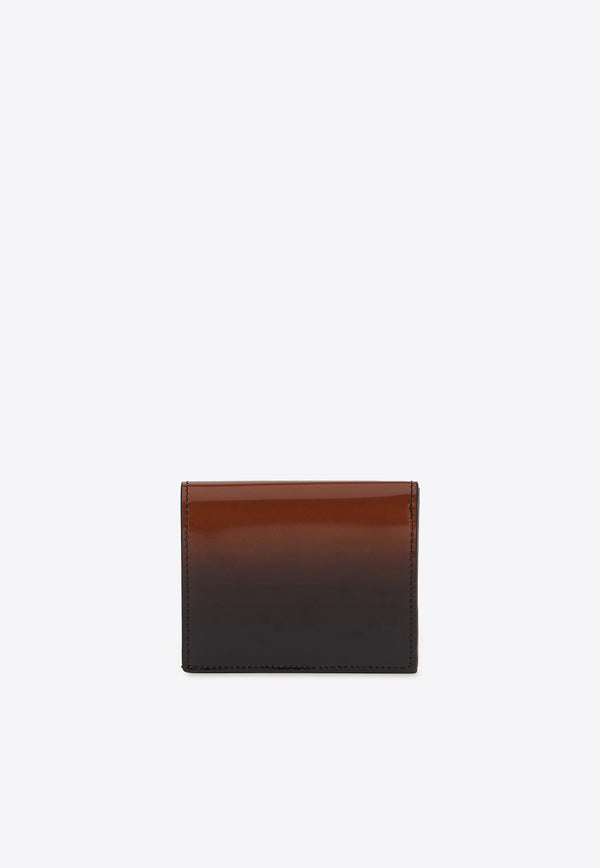 Salvatore Ferragamo Bi-Fold Ombre French Wallet in Calf Leather Black 220434 FRENCH 763172 CUOIO