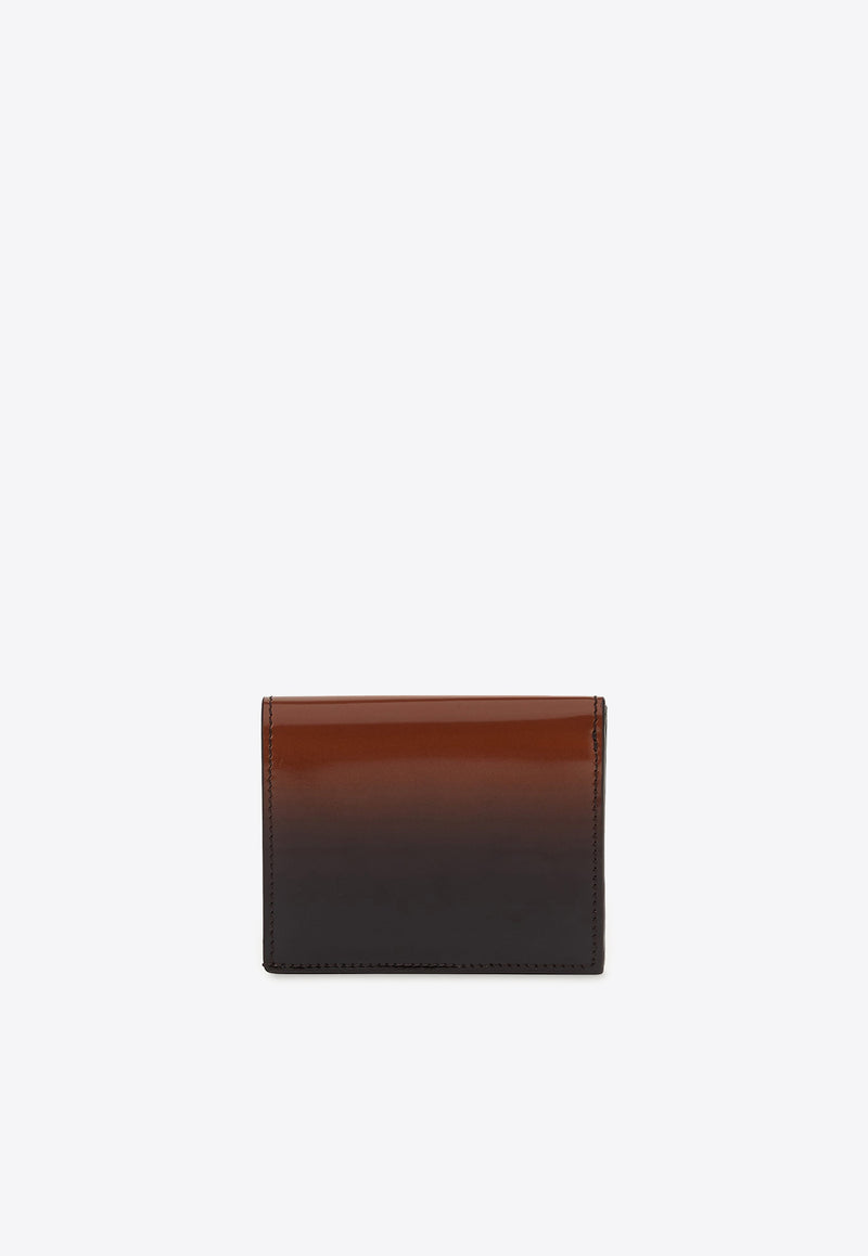 Salvatore Ferragamo Bi-Fold Ombre French Wallet in Calf Leather Black 220434 FRENCH 763172 CUOIO