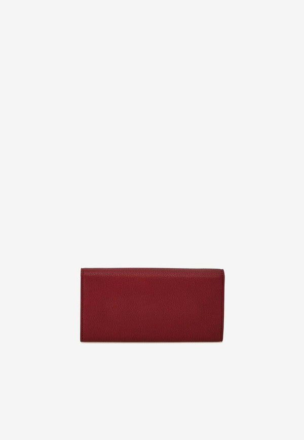 Salvatore Ferragamo Gancini Wallet with Chain Bordeaux 220636 WOC 779146 BORGOGNA