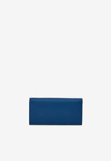 Salvatore Ferragamo Gancini Wallet with Chain Teal 220636 WOC 779470 TEAL BLUE