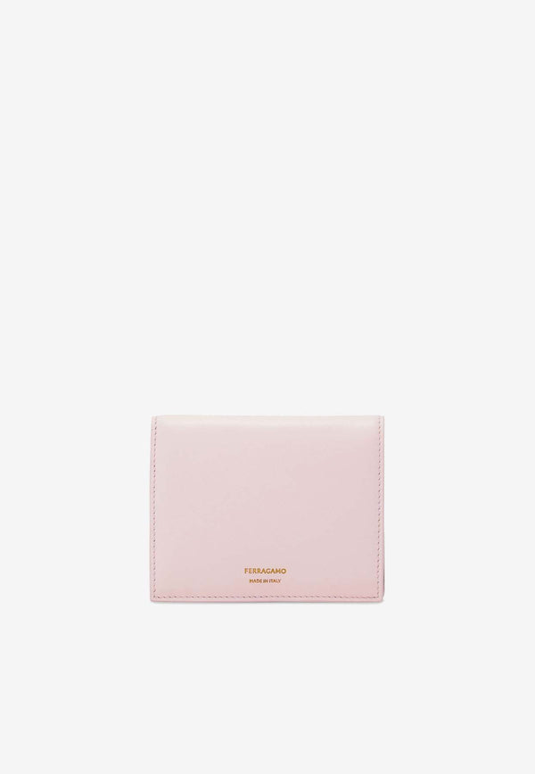 Salvatore Ferragamo Bi-Fold Leather Wallet Pink 220699 154 779169 COTTON CANDY