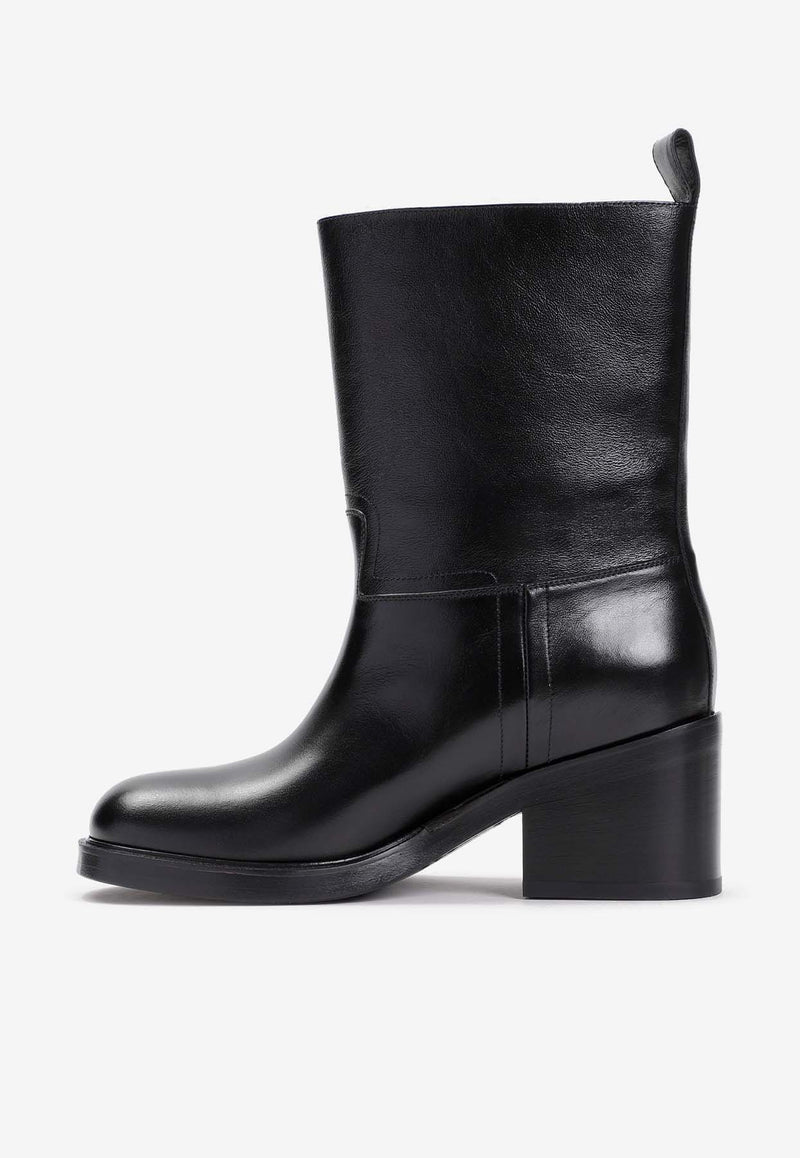 65 Mid-Calf Leather Boots