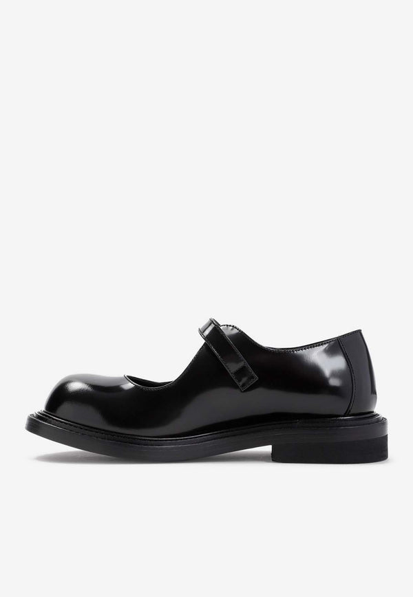 Buckle Leather Loafers