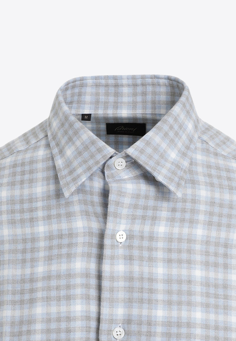 Checked Long-Sleeved Shirt