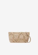 Salvatore Ferragamo Mini Vara Plaque Leather Crossbody Bag Beige 220835 MINI BAG 780106 STONE