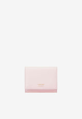 Salvatore Ferragamo Tri-Fold Compact Leather Wallet Pink 220867 TRIFOLD 779961 COTTON CANDY