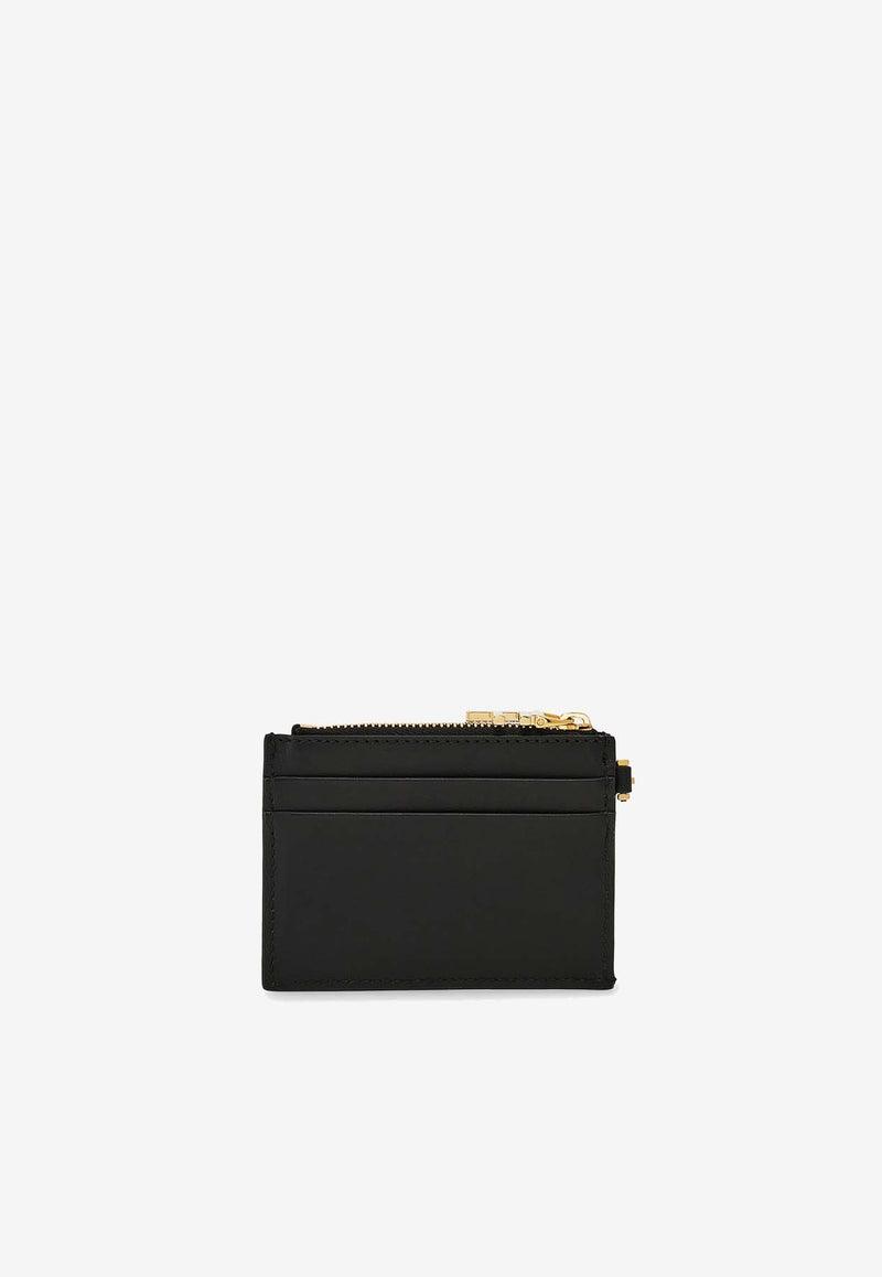 Salvatore Ferragamo Leather Cardholder with Keychain Black 220868 PORTA CARTE 779949 NERO