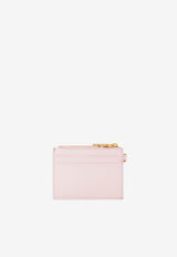 Salvatore Ferragamo Leather Cardholder with Keychain Pink 220868 PORTA CARTE 779954 COTTON CANDY