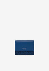 Salvatore Ferragamo Tri-Fold Compact Leather Wallet Teal 220877 TRIFOLD 779843 TEAL BLUE